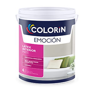 Emocion latex mate sedoso Blanco x 1 lt.