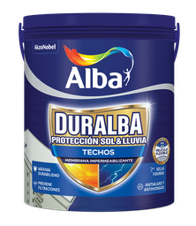 Duralba techos sin fibra x 4 lts.