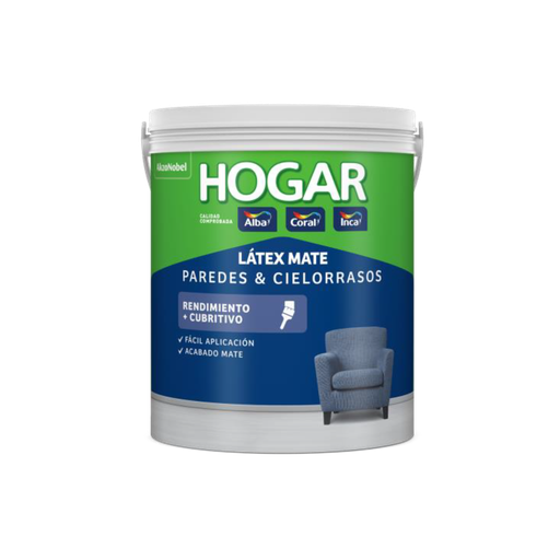 Hogar latex interior blanco x 4 lts.
