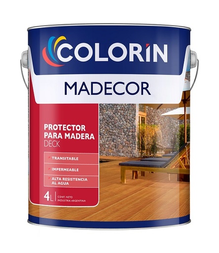 Madecor deck satinado solv. x 4 lts.