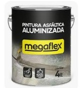 Megaflex pintura asfaltica aluminizada x 4 lts.